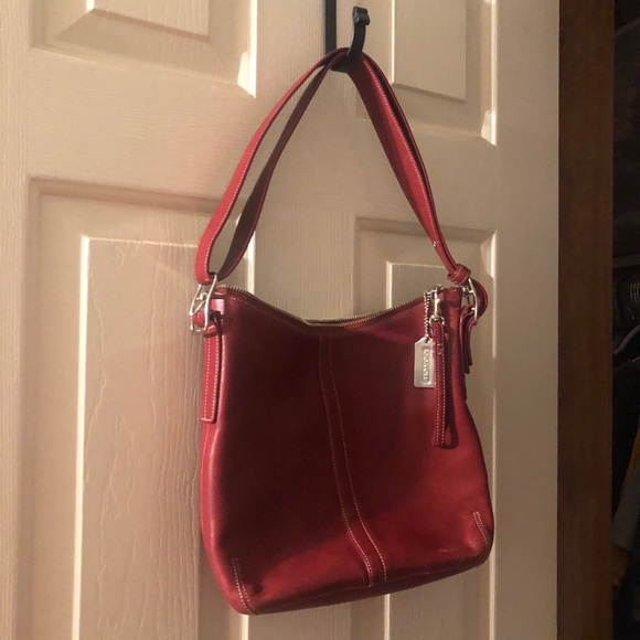 Red Coach Purse - Picture 2 of 4